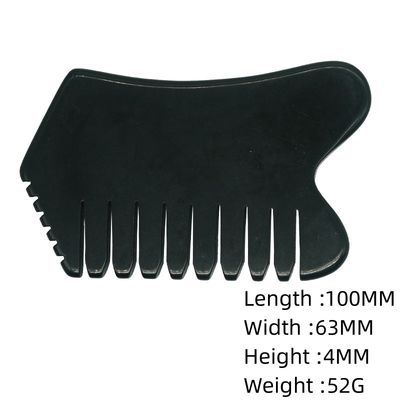 Massageiros de Cabelo de Cabeça com Acupuntura Terapia de Cabeça Tratamento de Ponto de Ação Pedra de Jade Gua Sha Comb Massagem Ferramentas