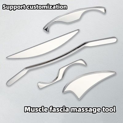 Equipamento de massagem em latão 2024 Gua Sha Long Bar de aço inoxidável Guasha ferramenta de raspagem de metal para músculos e tecidos