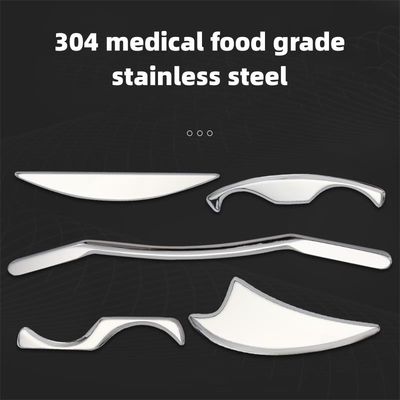 Equipamento de massagem em latão 2024 Gua Sha Long Bar de aço inoxidável Guasha ferramenta de raspagem de metal para músculos e tecidos