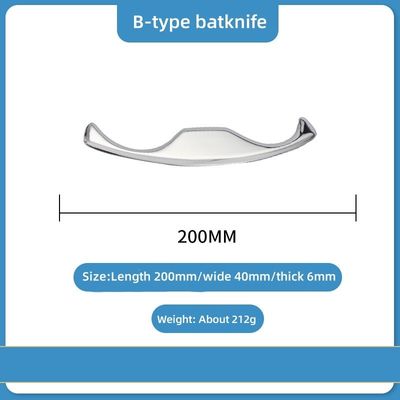 Equipamento de massagem em latão 2024 Gua Sha Long Bar de aço inoxidável Guasha ferramenta de raspagem de metal para músculos e tecidos