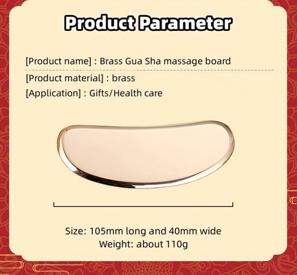 Ferramenta de Massagem Profissional Ouro Cobre Brass Manuseio Massagista Facial Guasha Tabela com Alta Qualidade