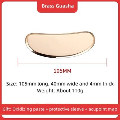 Ferramenta de Massagem Profissional Ouro Cobre Brass Manuseio Massagista Facial Guasha Tabela com Alta Qualidade