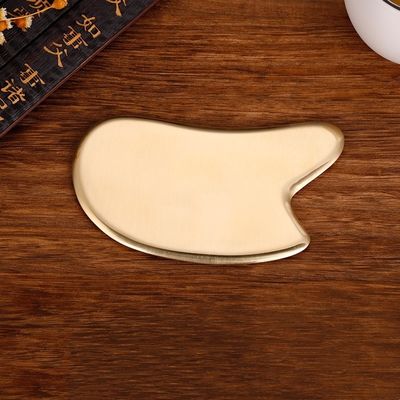 Eficaz e Massagem Muscular Brass Guasha Scraping Massage Board Metal Brass Guasha para Massagem de Cuidados da Pele 2024