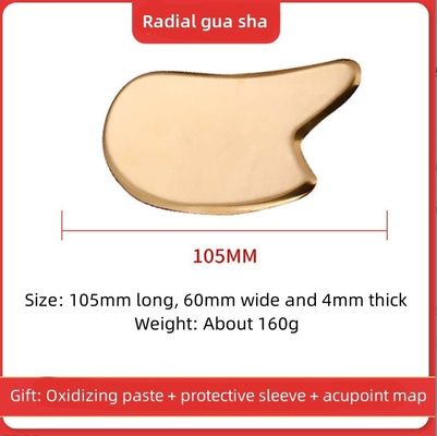 Eficaz e Massagem Muscular Brass Guasha Scraping Massage Board Metal Brass Guasha para Massagem de Cuidados da Pele 2024