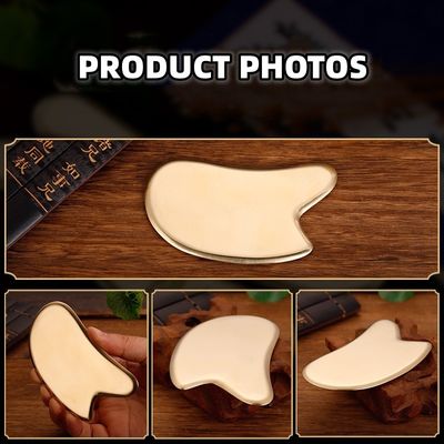 Ferramenta de massagem facial/corpo 2024 Tabela de raspagem de Gua Sha de metal de latão para massagem facial e cuidados com a pele de massagem meridiana