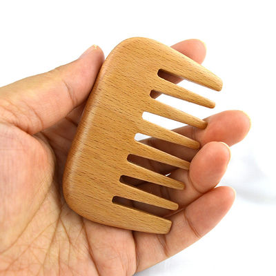 Pincel de barba de madeira de faixa de madeira marrom quente Pincel de bolso Pincel de cabelo feminino Pincel de cabelo de madeira Pincel para ferramentas de massagem