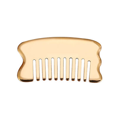 Ouro músculos do corpo Gua Sha ferramenta de tabuleiro para massagem do couro cabeludo pente Guasha Pedra cabeça massagista cabelo cuidados de saúde salão de beleza ferramenta
