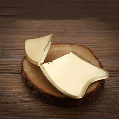 Forma de Coração de Ouro Brass Natural Metal Gua Sha raspando Guasha Facial Spa Massager para Meridian Massage Acupoint