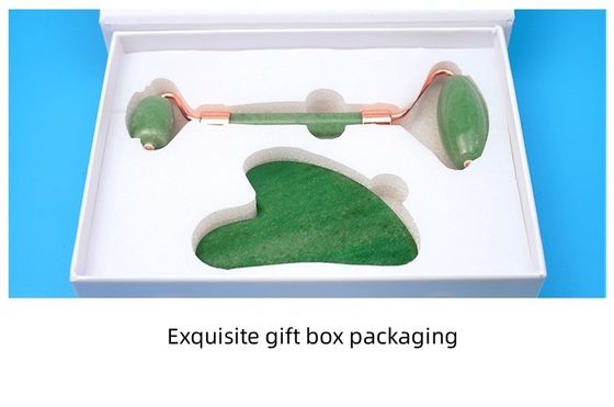 Massagista Facial Ferramentas de Massagem Conjunto Gua Sha Tabuleiro Rolo Facial Guasha Pedra Corpo Auto Cuidado da Pele Spa Anti-Envelhecimento Caixa de presentes de beleza