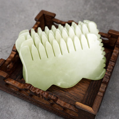2024 Jade Stone Comb Head Massager Body Muscles Massage Tool para cuidados com a saúde do cabelo