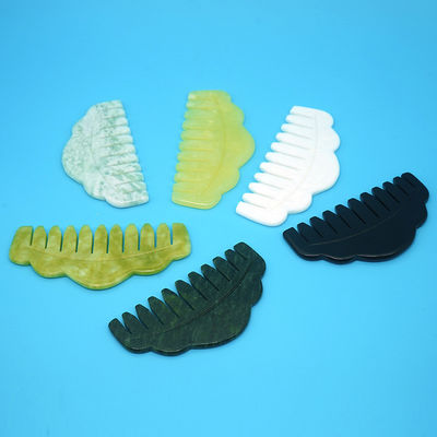 Músculos do corpo Cuidados com a saúde 2024 Natural Xiuyan Jade Gua Sha Scalp Massage Comb para dragagem de meridianos e embelezar a pele