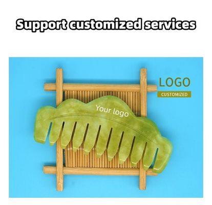 Músculos do corpo Cuidados com a saúde 2024 Natural Xiuyan Jade Gua Sha Scalp Massage Comb para dragagem de meridianos e embelezar a pele