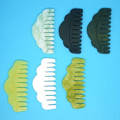 Músculos do corpo Cuidados com a saúde 2024 Natural Xiuyan Jade Gua Sha Scalp Massage Comb para dragagem de meridianos e embelezar a pele
