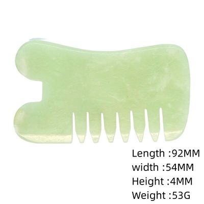 Experimente os benefícios do pente de massagem natural Xiuyan Jade para massagem nutritiva