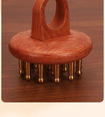 Peito de madeira polido Peito de cabelo de madeira de massagem Peito de cabelo de madeira para mulheres Peito de Guasha com polido técnico