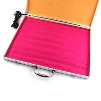 Bian Stone Body Massager 20pcs Pedras de Massagem em caixa de aquecimento de alumínio para kit de massagem quente e pedras de energia de basalto