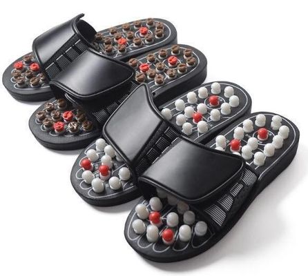 Função dos músculos do corpo Pedras naturais altamente polidas Pedras de pedra EVA antiderrapante Solais de pé Massagem de acupuntura Sapatilhas de acupuntura