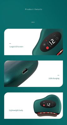 Equipamento de massagem corporal Facial inteligente Bianstone Massagem Agulha Pedra Eletrônica Instrumentos de raspagem com compressão quente
