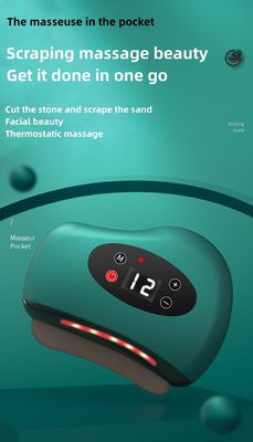 Equipamento de massagem corporal Facial inteligente Bianstone Massagem Agulha Pedra Eletrônica Instrumentos de raspagem com compressão quente