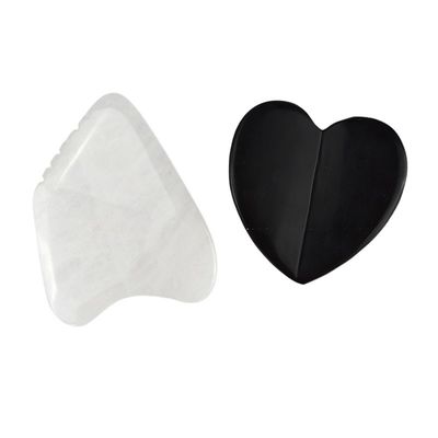 Massagista corporal Gua Sha personalizado Tabela de Guasha Bianstone Negro para massagem muscular e fisioterapia