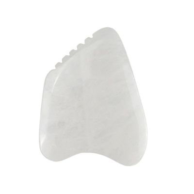 Massagista corporal Gua Sha Tabela de raspagem facial Pedra de Jade Branca Guasha Ferramenta para rosto e SPA Equipamento de massagem de acupuntura