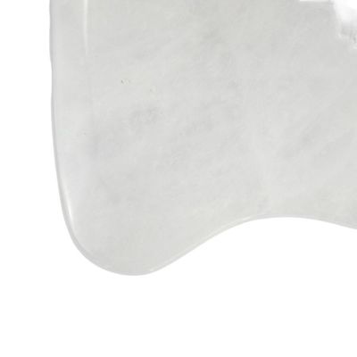 Massagista corporal Gua Sha Tabela de raspagem facial Pedra de Jade Branca Guasha Ferramenta para rosto e SPA Equipamento de massagem de acupuntura