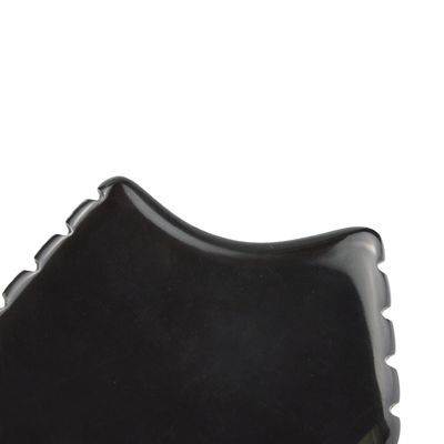 Ferramenta de raspagem facial natural de pedra preta para massagem corporal Cuidados com a pele Marca privada Massagem facial Gua Sha Jade