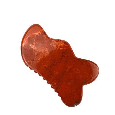 Logotipo personalizado disponíveld 2024 Pedra de Jaspe Vermelho Gua Sha Scraping Massage Board para benefícios anti-envelhecimento e relaxamento muscular