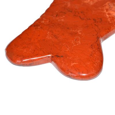 Logotipo personalizado disponíveld 2024 Pedra de Jaspe Vermelho Gua Sha Scraping Massage Board para benefícios anti-envelhecimento e relaxamento muscular