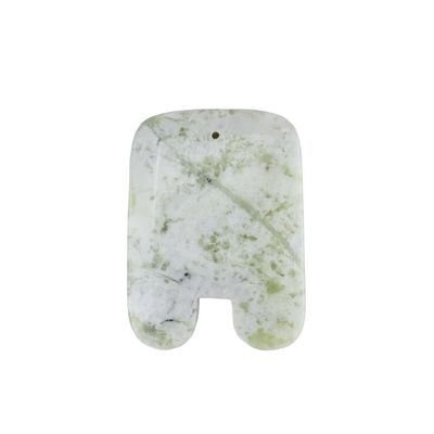 Ferramenta de Massagem de Beleza Facial 2024 Forma U Natural Xiuyan Jade Gua Sha Scraping Board com Função de Massagem Muscular