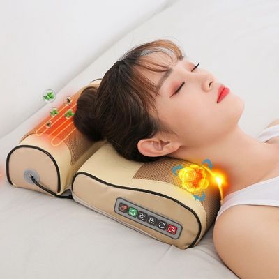 2023 Design Massagem Corporal Shiastu Vibrante Aquecimento Eletrônico Massagista de costas Travesseiro Com Função de Fisioterapia Infravermelha Quente