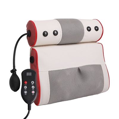 Equipamento de massagem 2 em 1 Multifuncional aquecimento de joelhos Coluna cervical Carro Elétrico Shiatsu Pescoço de massagem de volta almofada