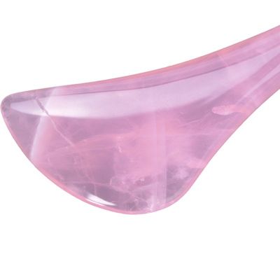 Ferramenta de massagem corporal Rosa Quartz Gua Sha Pen Disponível Logotipo para Facial e Eye Acupuntura Stick