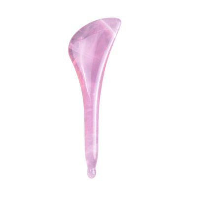 Ferramenta de massagem corporal Rosa Quartz Gua Sha Pen Disponível Logotipo para Facial e Eye Acupuntura Stick