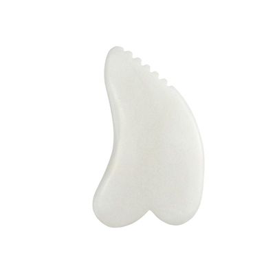 Massagista corporal Gua Sha Escrava ferramenta de massagem de jade branco Guasha Scraper de tabuleiro pedra de jade natural