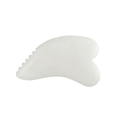 Massagista corporal Gua Sha Escrava ferramenta de massagem de jade branco Guasha Scraper de tabuleiro pedra de jade natural