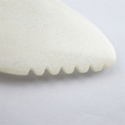 Massagista corporal Gua Sha Escrava ferramenta de massagem de jade branco Guasha Scraper de tabuleiro pedra de jade natural