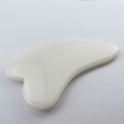 Massagista corporal Gua Sha Escrava ferramenta de massagem de jade branco Guasha Scraper de tabuleiro pedra de jade natural