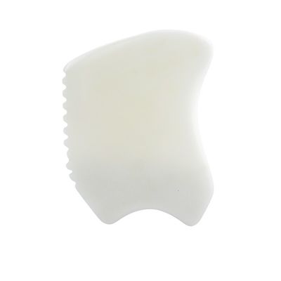 Ferramenta de Massagem Corporal com Pedra de Jade Branca Natural Gua Sha Scraping Board Guasha Facial Spa Skin Care Beauty Salon