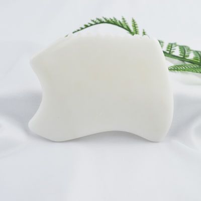 Ferramenta de Massagem Corporal com Pedra de Jade Branca Natural Gua Sha Scraping Board Guasha Facial Spa Skin Care Beauty Salon