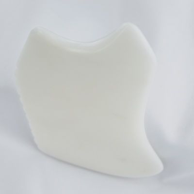 Ferramenta de Massagem Corporal com Pedra de Jade Branca Natural Gua Sha Scraping Board Guasha Facial Spa Skin Care Beauty Salon