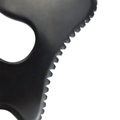 Logotipo personalizado DisponívelBlack Bian Stone Gua Sha Massage Tool With Handle Equipamento de Massagem Corporal Guasha Stone Self Skin Care