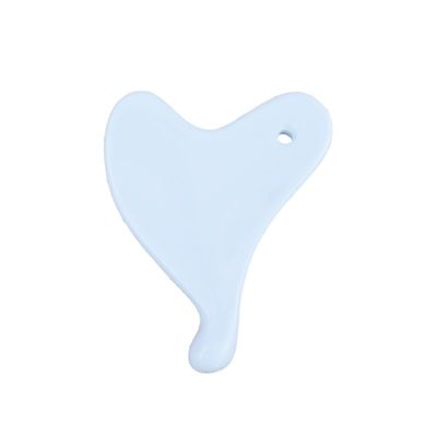2024 Forma de coração Mini Cerâmica Gua Sha Massage Tool para lifting facial e redução de rugas Logotipo personalizado Disponível
