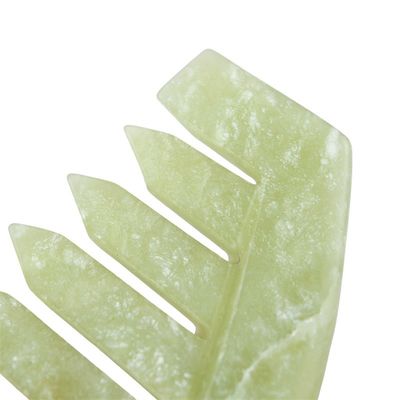 Xiuyan Jade Massage Comb para Gua Sha raspando rosto e cuidados com a cabeça relaxante