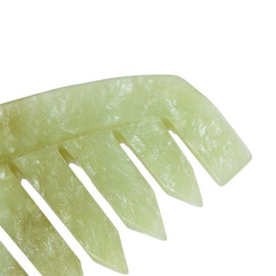 Xiuyan Jade Massage Comb para Gua Sha raspando rosto e cuidados com a cabeça relaxante