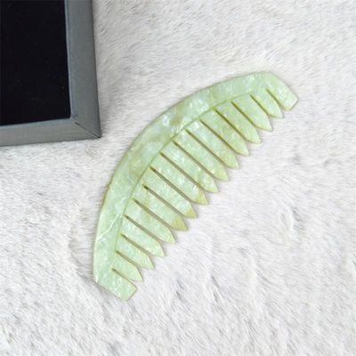 Xiuyan Jade Massage Comb para Gua Sha raspando rosto e cuidados com a cabeça relaxante