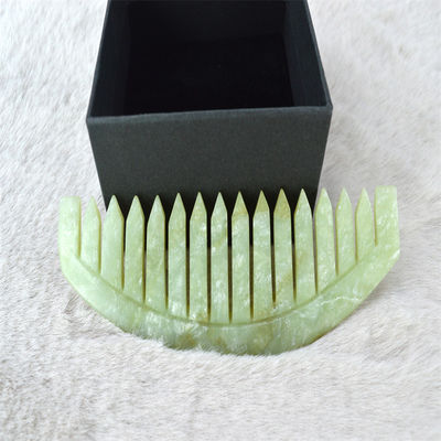 Xiuyan Jade Massage Comb para Gua Sha raspando rosto e cuidados com a cabeça relaxante