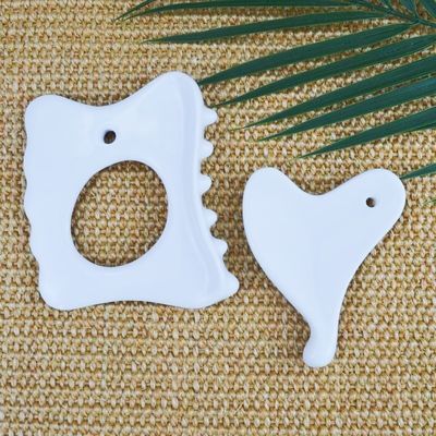 Quadro cerâmico Gua Sha para relaxar os músculos em todo o corpo