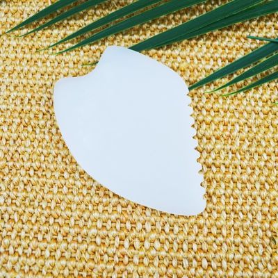 2024 Afeganistão White Jade Gua Sha Scraping Board Logotipo personalizado disponível para massagem muscular e cuidados de saúde da pele