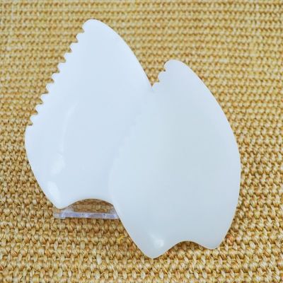 2024 Afeganistão White Jade Gua Sha Scraping Board Logotipo personalizado disponível para massagem muscular e cuidados de saúde da pele